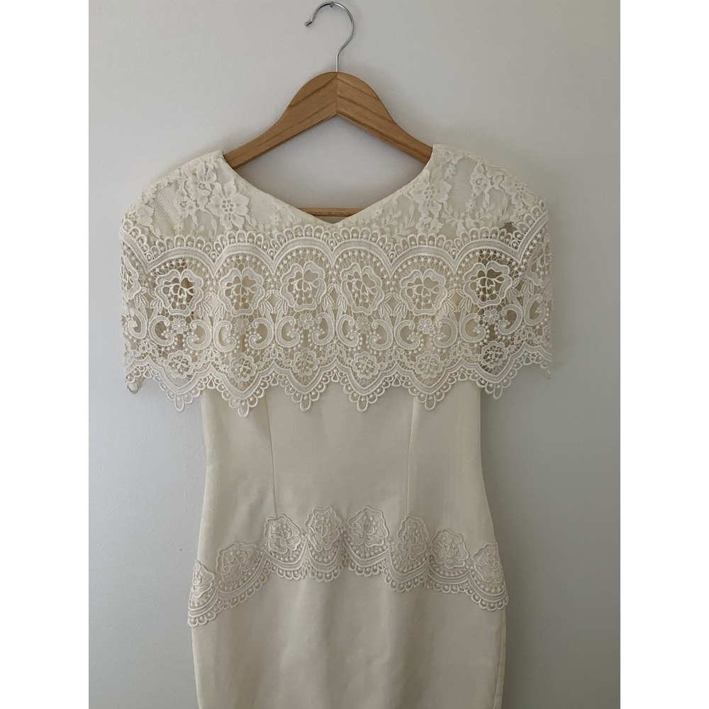 Cachet Dress By Bari Protas VTG Glam